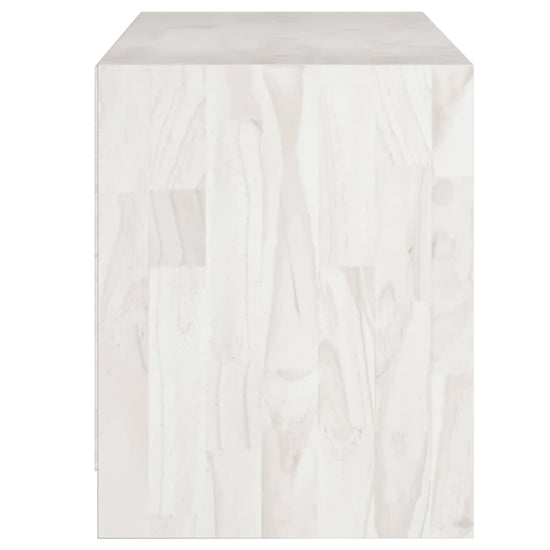 Tv-meubel 104x33x41 cm massief grenenhout wit MeubelReus