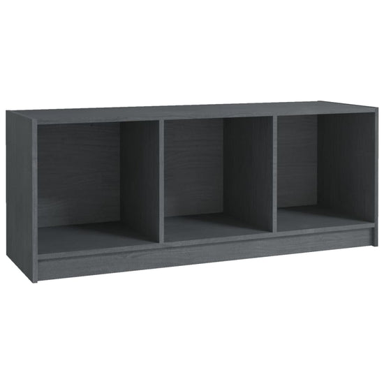 Tv-meubel 104x33x41 cm massief grenenhout grijs MeubelReus