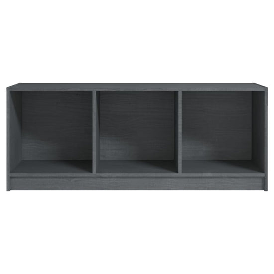 Tv-meubel 104x33x41 cm massief grenenhout grijs MeubelReus