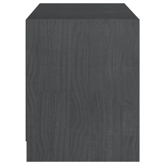 Tv-meubel 104x33x41 cm massief grenenhout grijs MeubelReus