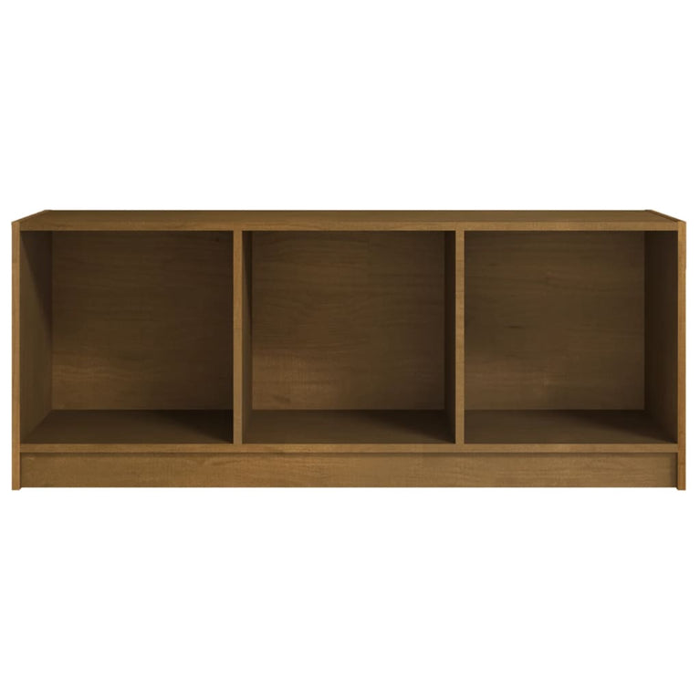 Tv-meubel 104x33x41 cm massief grenenhout honingbruin MeubelReus