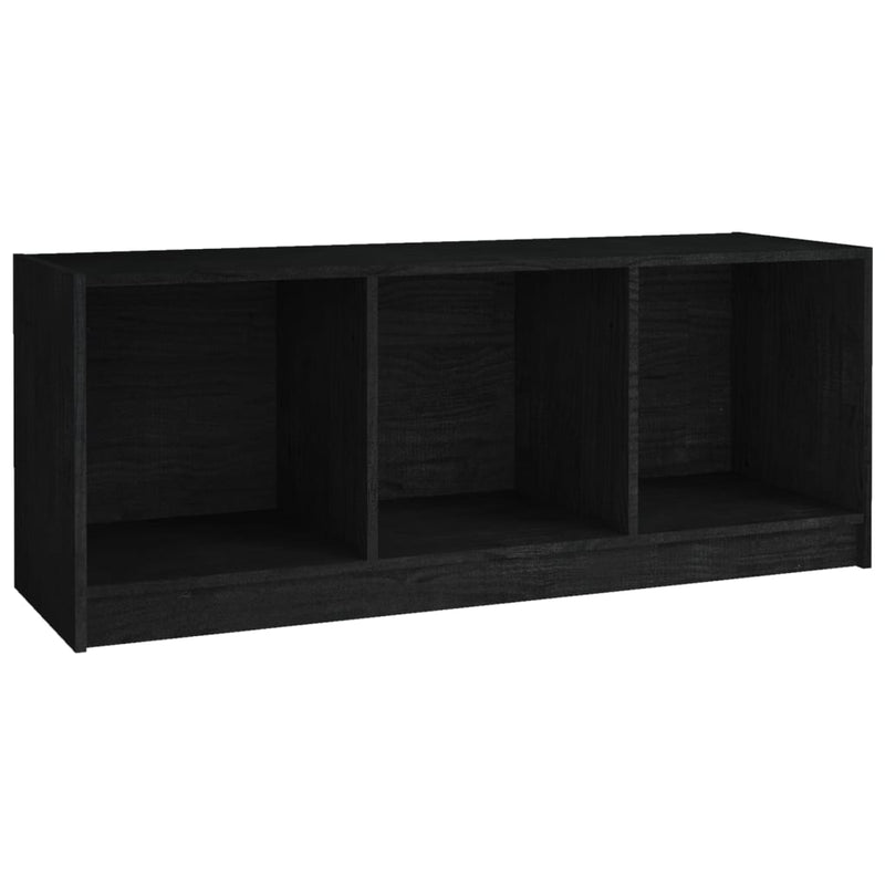 Tv-meubel 104x33x41 cm massief grenenhout zwart MeubelReus