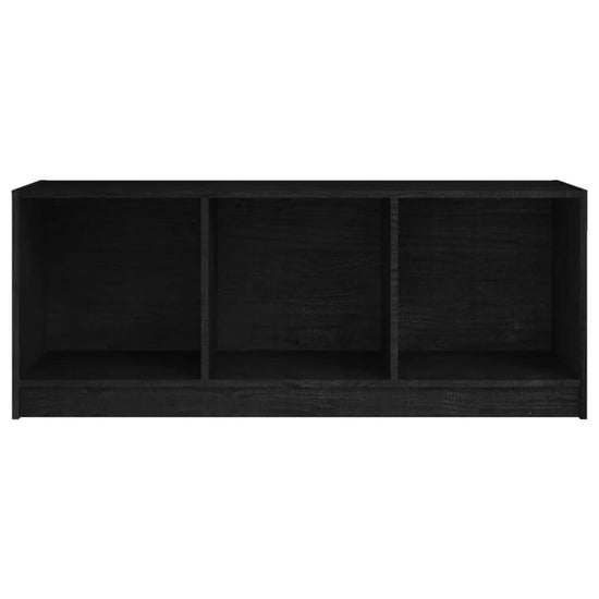 Tv-meubel 104x33x41 cm massief grenenhout zwart MeubelReus