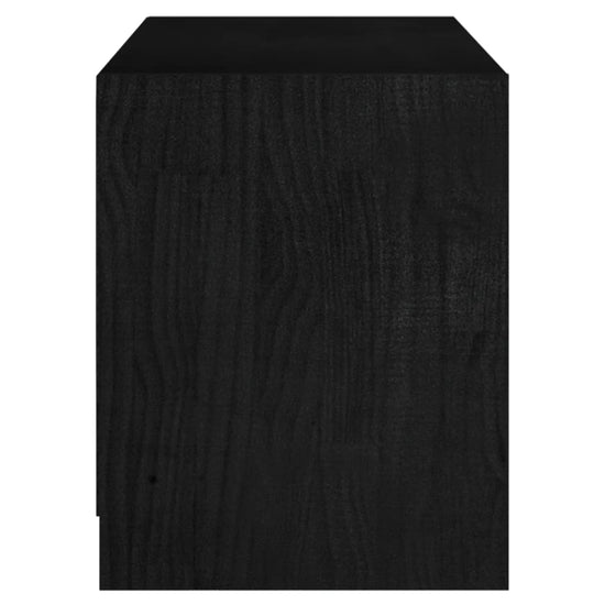Tv-meubel 104x33x41 cm massief grenenhout zwart MeubelReus