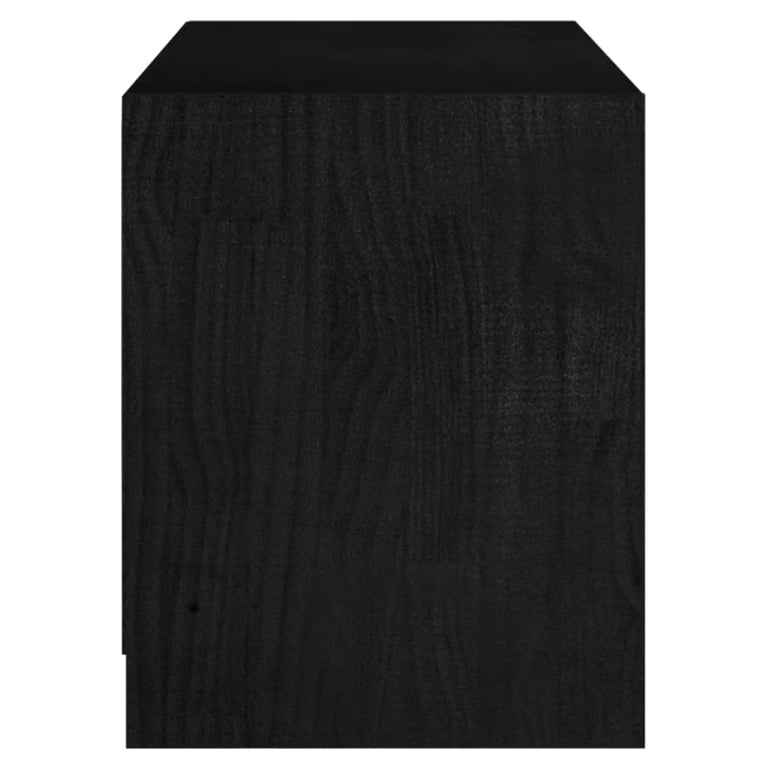 Tv-meubel 104x33x41 cm massief grenenhout zwart MeubelReus