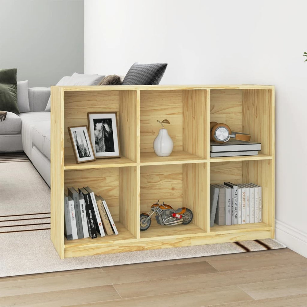 Boekenkast 104x33x76 cm massief grenenhout MeubelReus