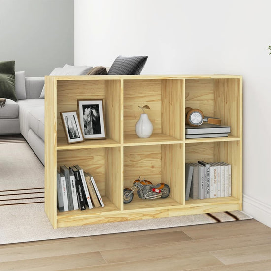 Boekenkast 104x33x76 cm massief grenenhout MeubelReus