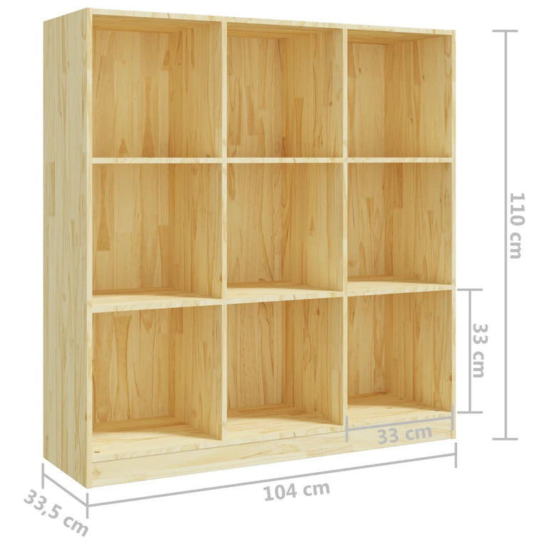 Boekenkast / kamerscherm 104x33,5x110 cm massief grenenhout MeubelReus