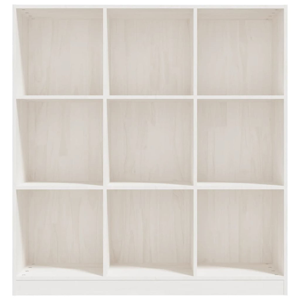 Boekenkast/kamerscherm 104x33,5x110 cm massief grenenhout wit MeubelReus
