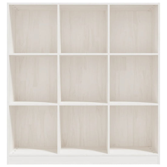 Boekenkast/kamerscherm 104x33,5x110 cm massief grenenhout wit MeubelReus
