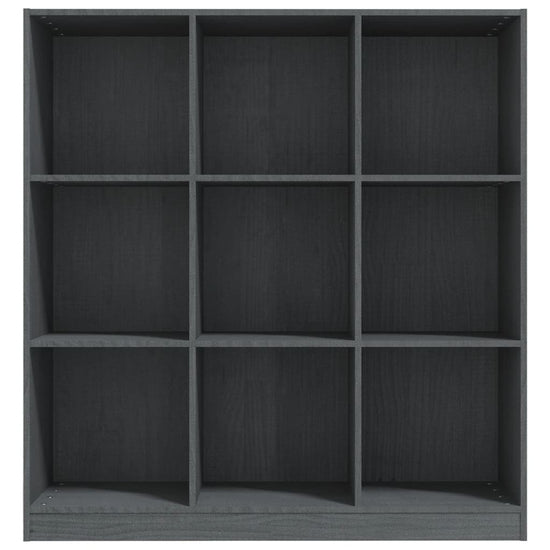 Boekenkast/kamerscherm 104x33,5x110 cm massief grenenhout grijs MeubelReus