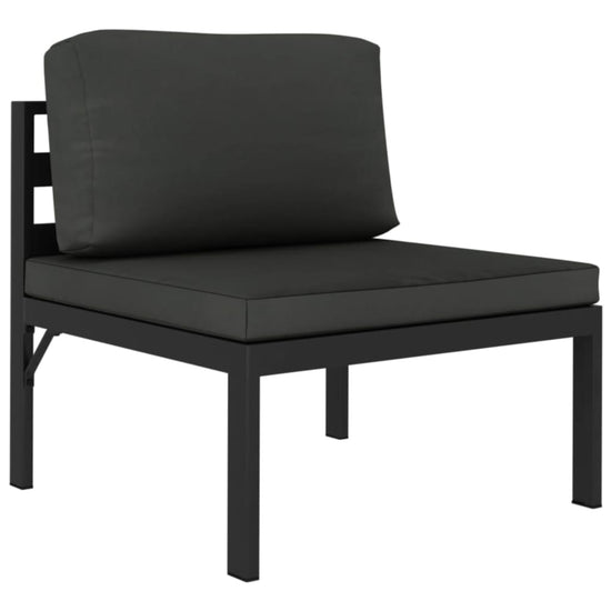 3-delige Loungeset met kussens aluminium antracietkleurig MeubelReus