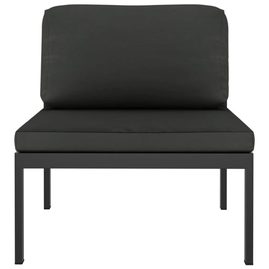 3-delige Loungeset met kussens aluminium antracietkleurig MeubelReus