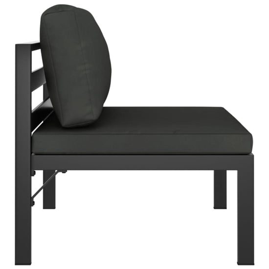 3-delige Loungeset met kussens aluminium antracietkleurig MeubelReus