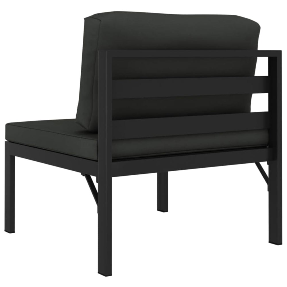 3-delige Loungeset met kussens aluminium antracietkleurig MeubelReus