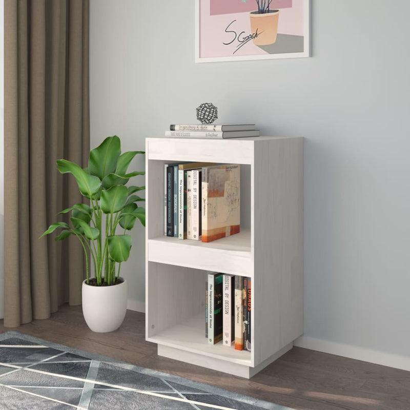 Boekenkast 40x35x71 cm massief grenenhout wit MeubelReus