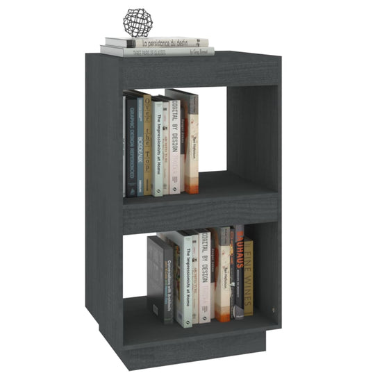 Boekenkast 40x35x71 cm massief grenenhout grijs MeubelReus