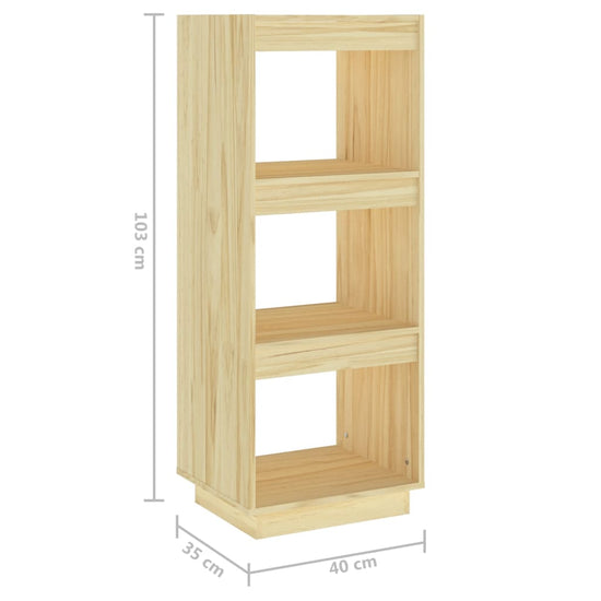 Boekenkast / kamerscherm 40x35x103 cm massief grenenhout MeubelReus