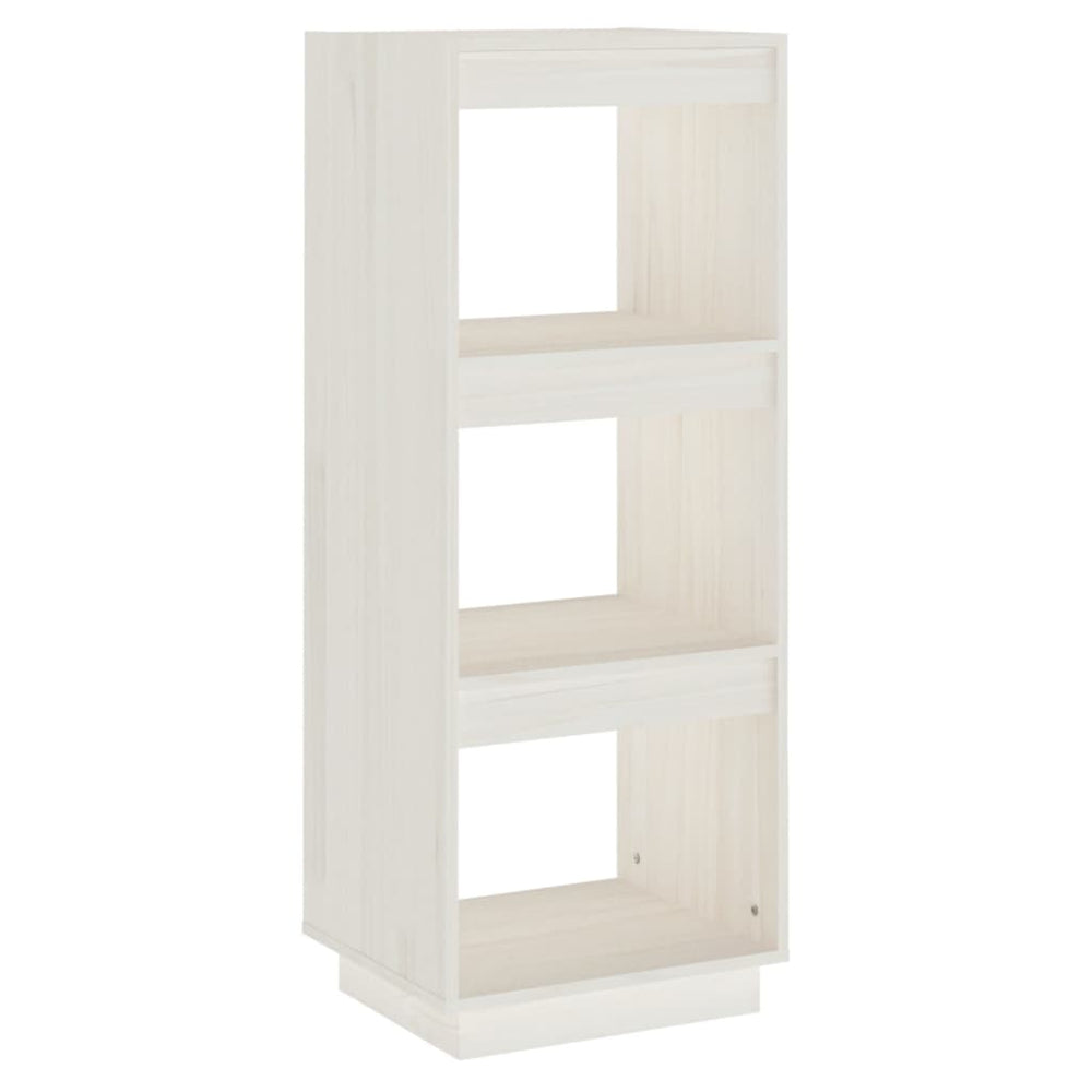 Boekenkast/kamerscherm 40x35x103 cm massief grenenhout wit MeubelReus