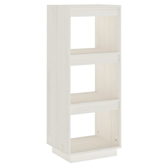 Boekenkast/kamerscherm 40x35x103 cm massief grenenhout wit MeubelReus