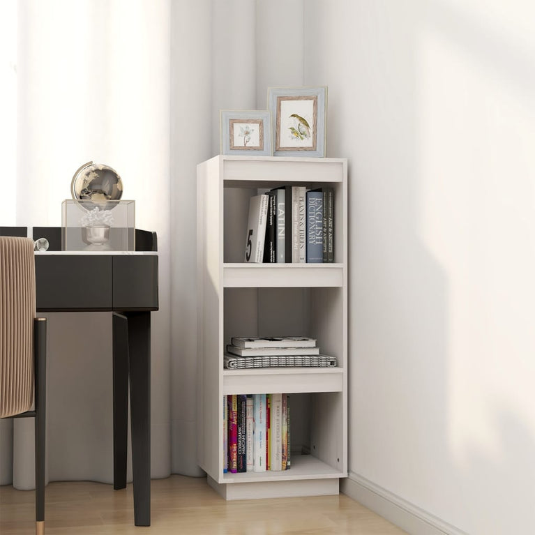 Boekenkast/kamerscherm 40x35x103 cm massief grenenhout wit MeubelReus