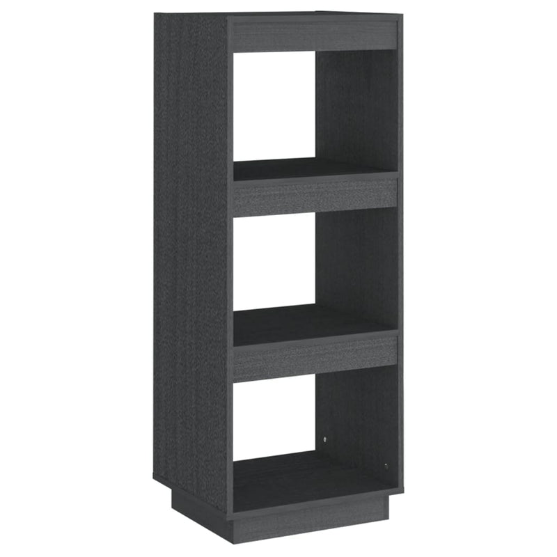 Boekenkast/kamerscherm 40x35x103 cm massief grenenhout grijs MeubelReus