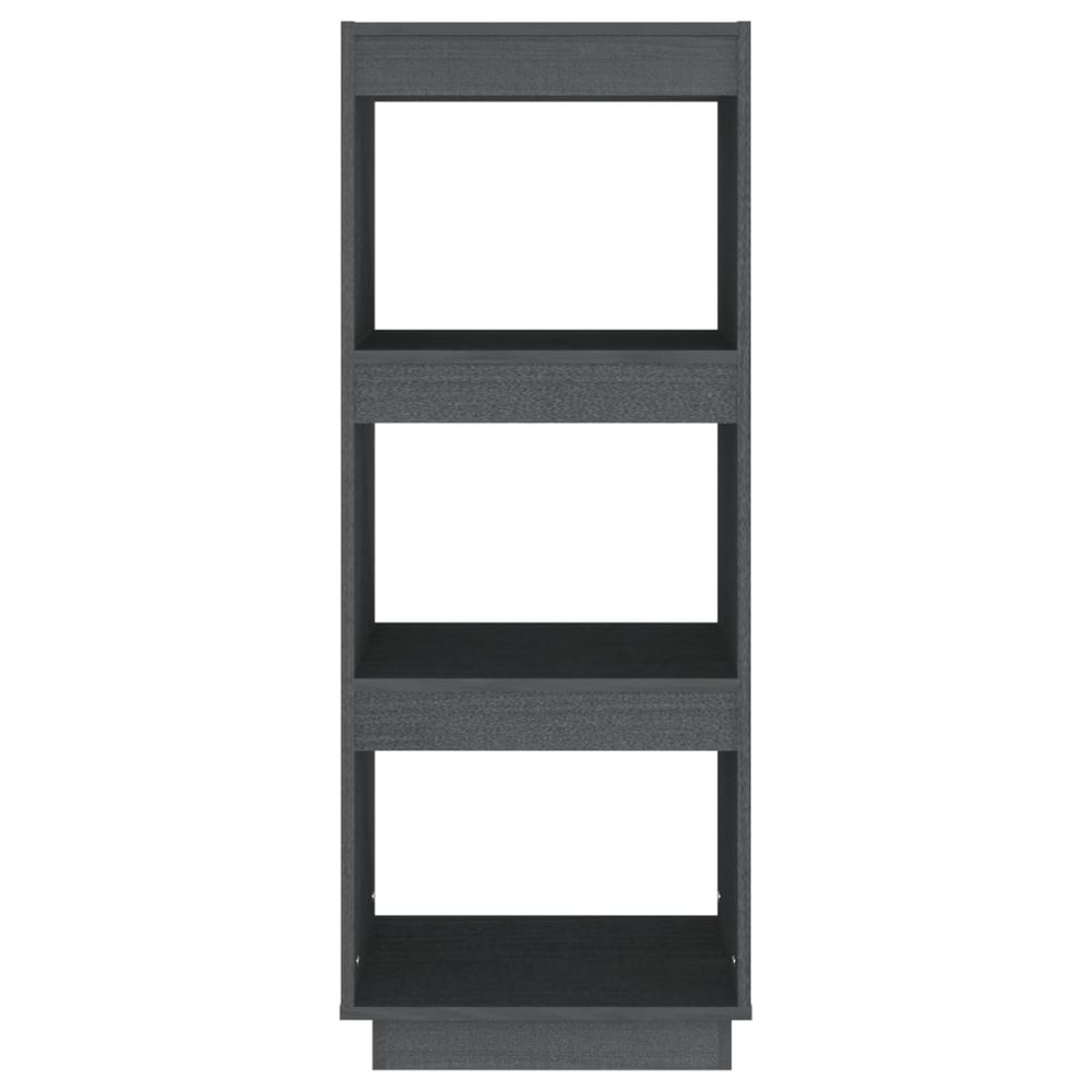 Boekenkast/kamerscherm 40x35x103 cm massief grenenhout grijs MeubelReus