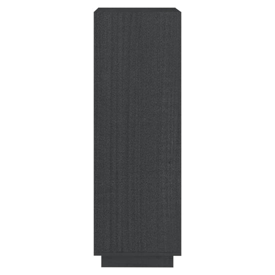 Boekenkast/kamerscherm 40x35x103 cm massief grenenhout grijs MeubelReus