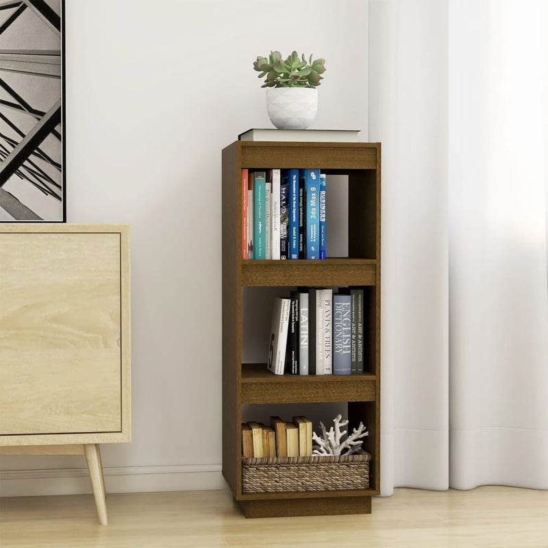 Boekenkast/kamerscherm massief grenenhout honingbruin MeubelReus