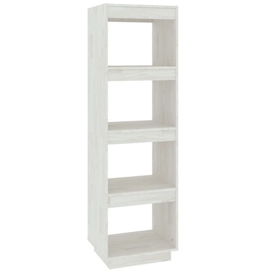 Boekenkast/kamerscherm 40x35x135 cm massief grenenhout wit MeubelReus