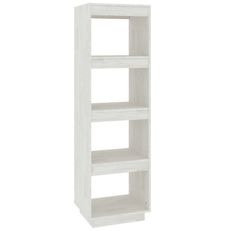 Boekenkast/kamerscherm 40x35x135 cm massief grenenhout wit MeubelReus