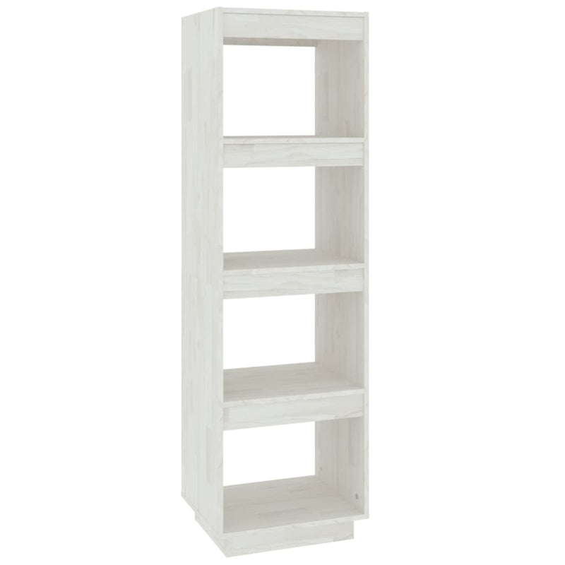 Boekenkast/kamerscherm 40x35x135 cm massief grenenhout wit MeubelReus
