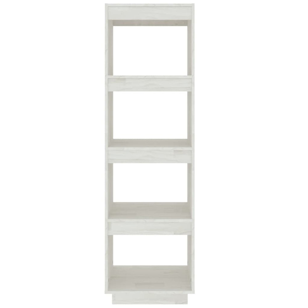 Boekenkast/kamerscherm 40x35x135 cm massief grenenhout wit MeubelReus