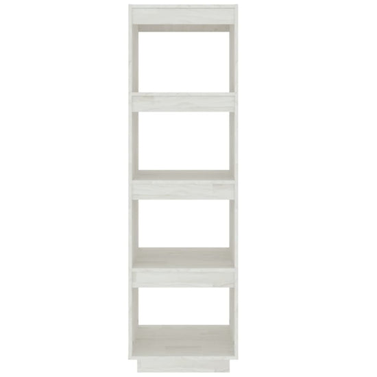 Boekenkast/kamerscherm 40x35x135 cm massief grenenhout wit MeubelReus