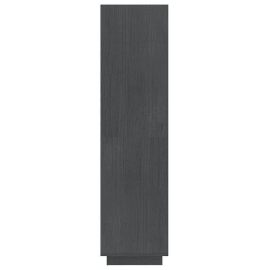 Boekenkast/kamerscherm 40x35x135 cm massief grenenhout grijs MeubelReus