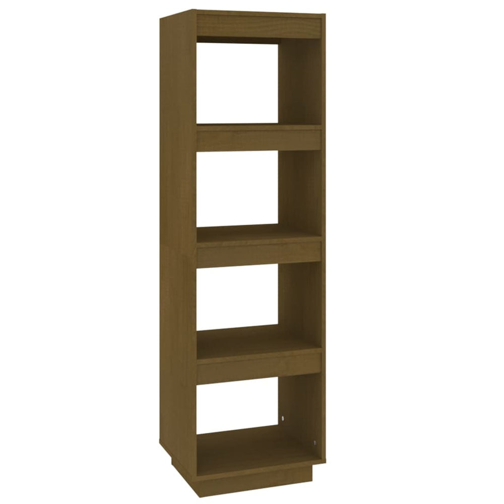 Boekenkast/kamerscherm 40x35x135 cm grenenhout honingbruin MeubelReus