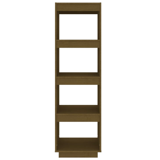 Boekenkast/kamerscherm 40x35x135 cm grenenhout honingbruin MeubelReus