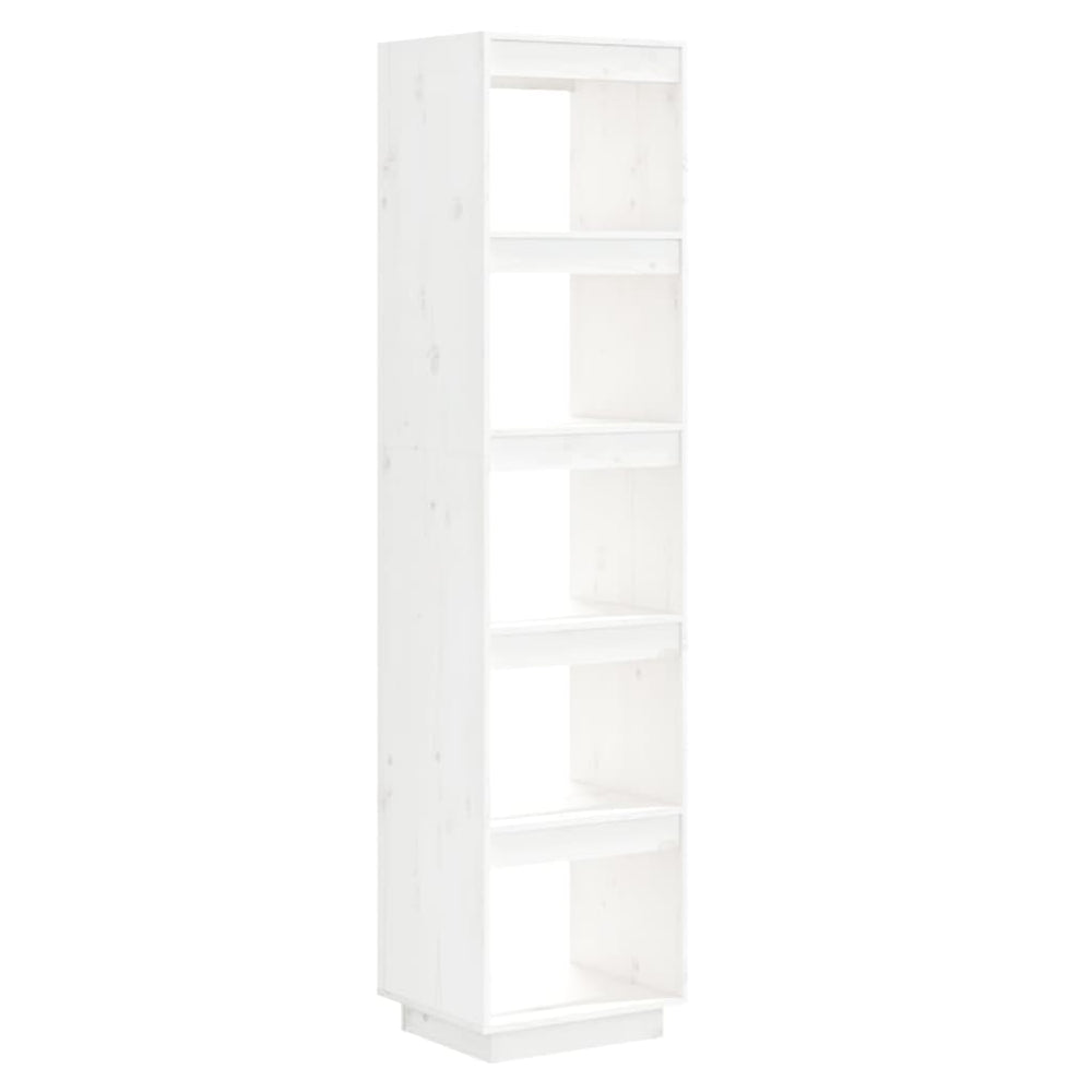 Boekenkast/kamerscherm 40x35x167 cm massief grenenhout wit MeubelReus