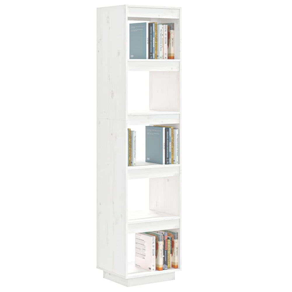 Boekenkast/kamerscherm 40x35x167 cm massief grenenhout wit MeubelReus