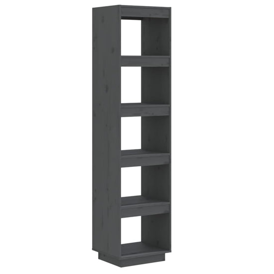 Boekenkast/kamerscherm 40x35x167 cm massief grenenhout grijs MeubelReus