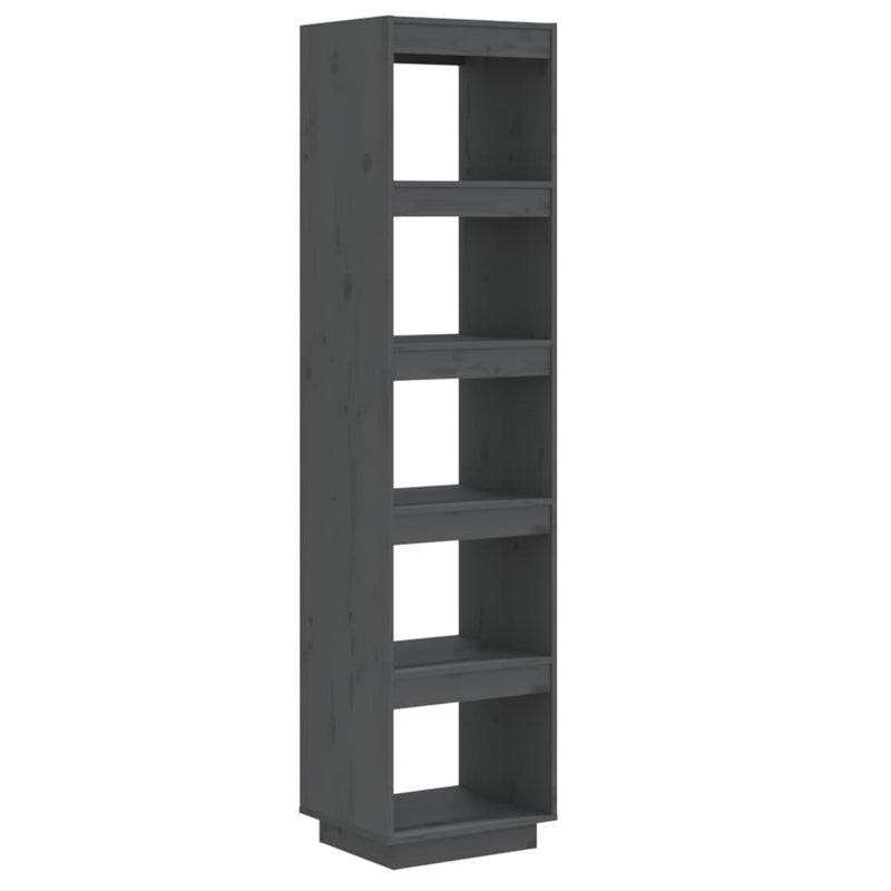 Boekenkast/kamerscherm 40x35x167 cm massief grenenhout grijs MeubelReus