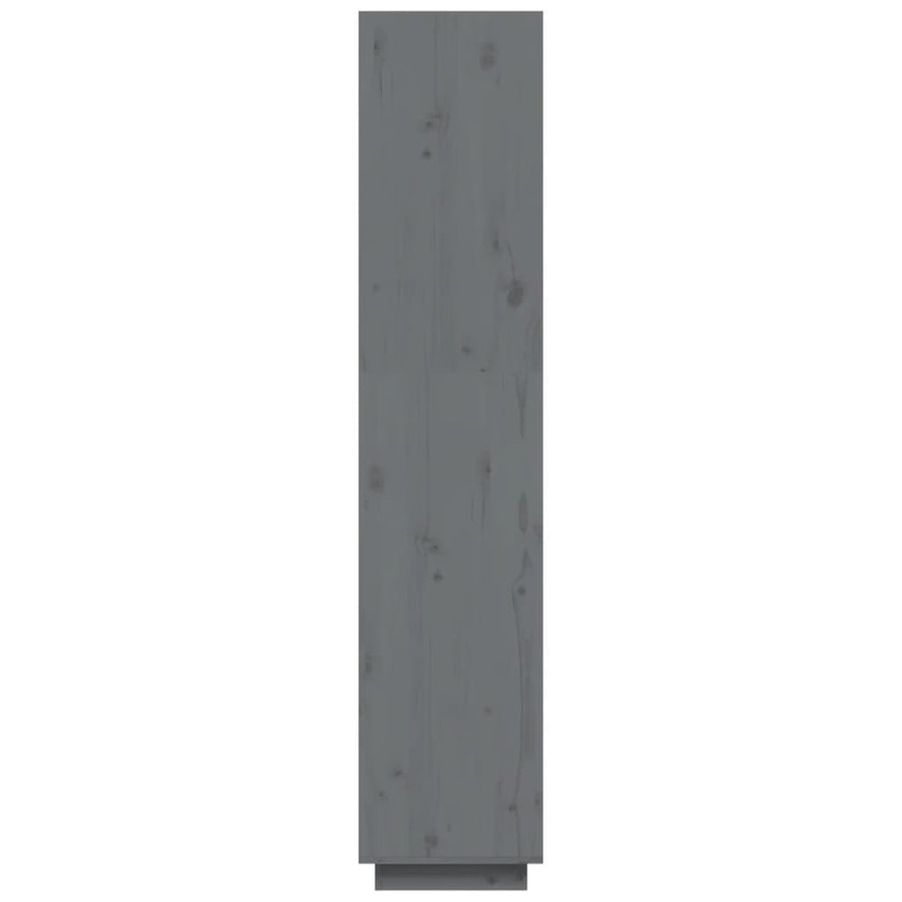 Boekenkast/kamerscherm 40x35x167 cm massief grenenhout grijs MeubelReus