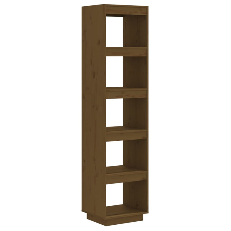 Boekenkast/kamerscherm 40x35x167 cm grenenhout honingbruin MeubelReus