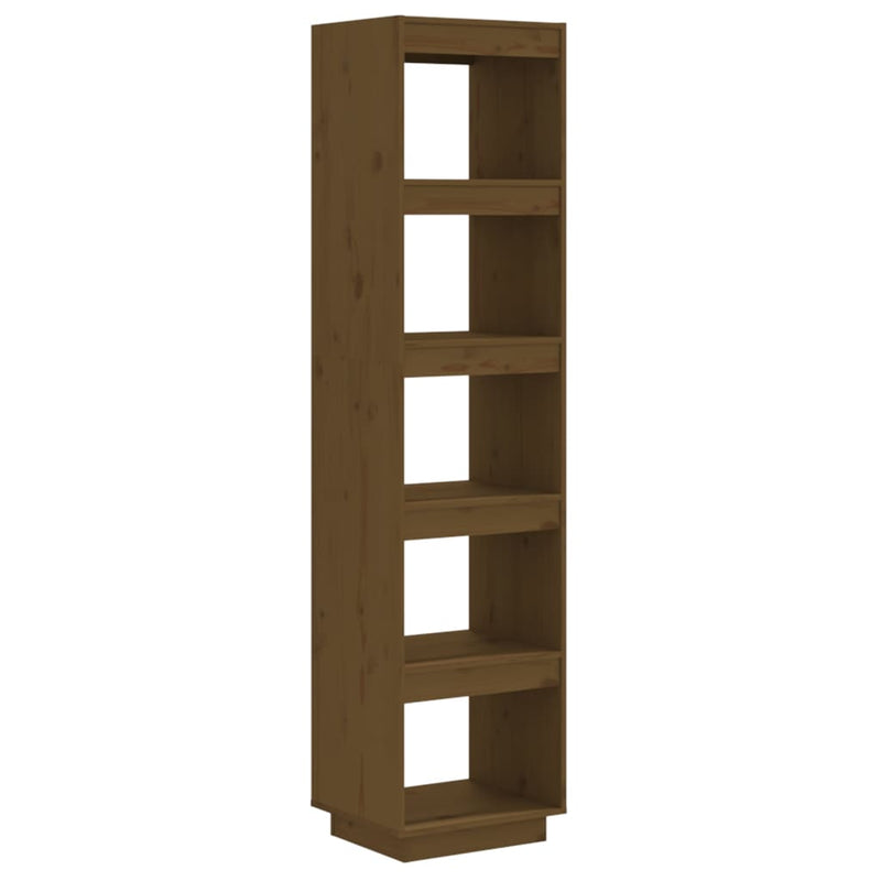 Boekenkast/kamerscherm 40x35x167 cm grenenhout honingbruin MeubelReus