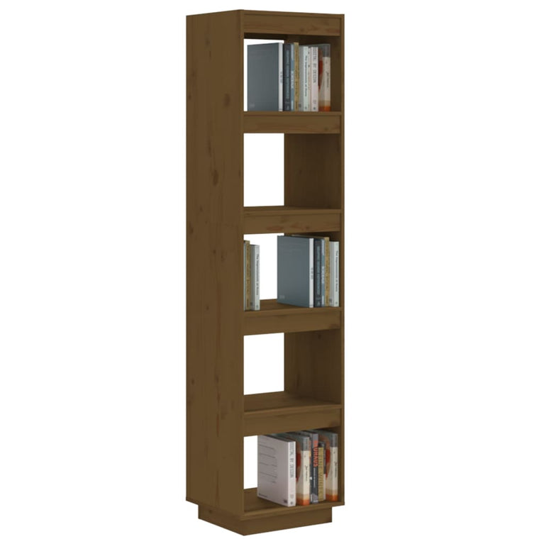 Boekenkast/kamerscherm 40x35x167 cm grenenhout honingbruin MeubelReus