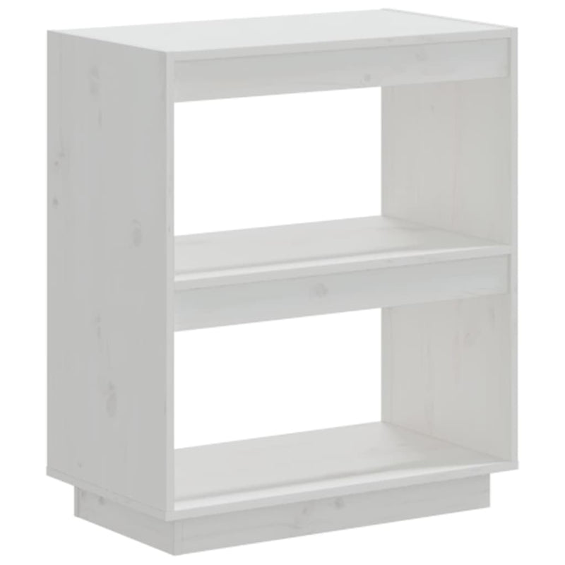 Boekenkast 60x35x71 cm massief grenenhout wit MeubelReus