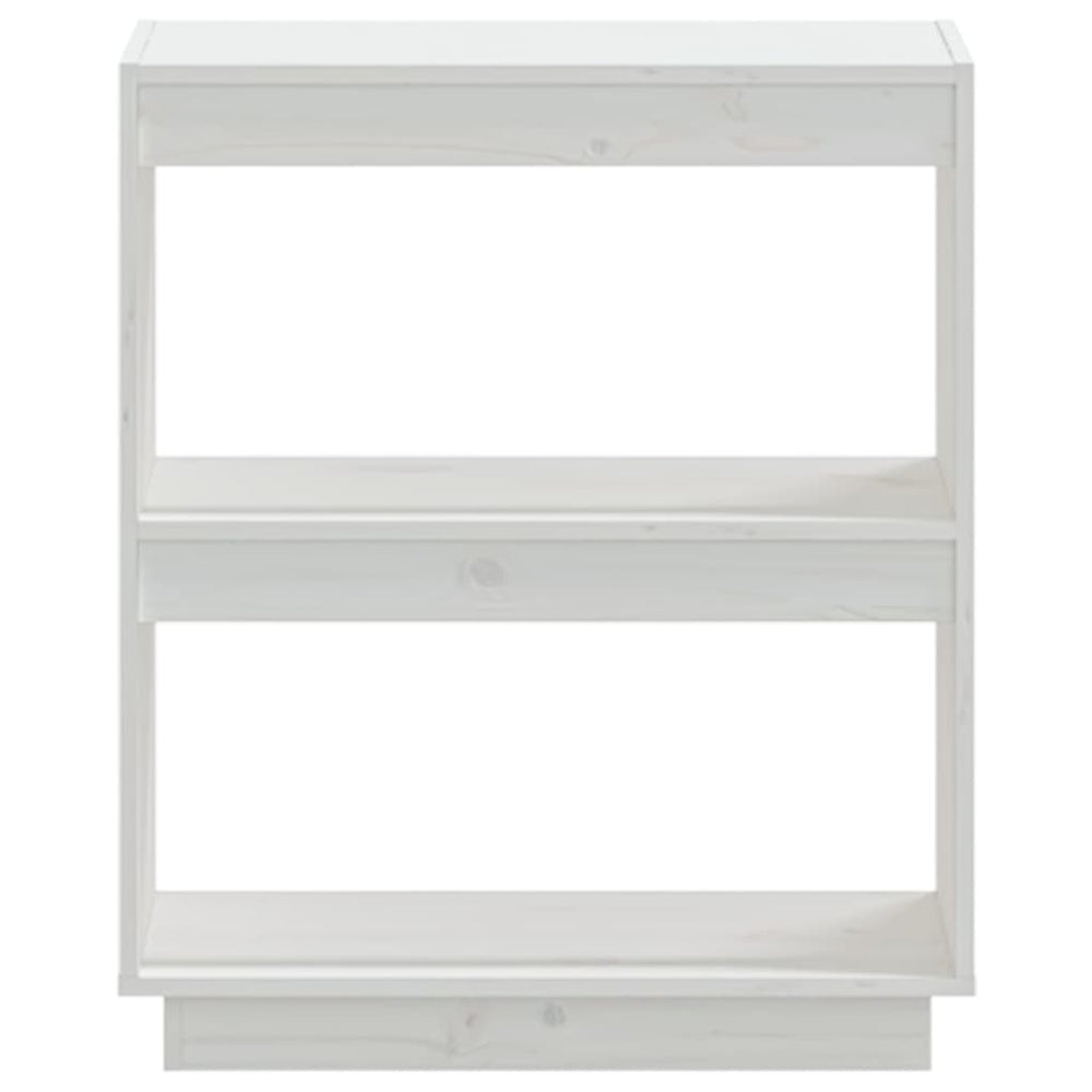 Boekenkast 60x35x71 cm massief grenenhout wit MeubelReus