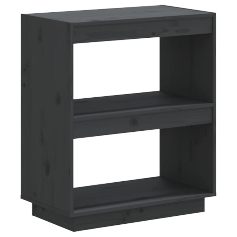 Boekenkast 60x35x71 cm massief grenenhout grijs MeubelReus
