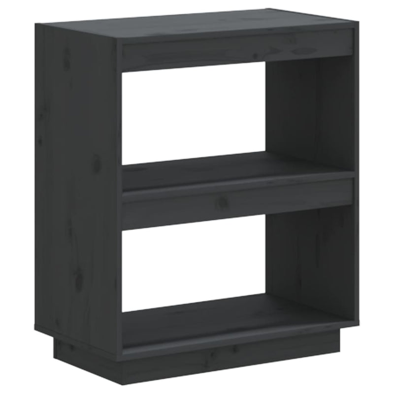 Boekenkast 60x35x71 cm massief grenenhout grijs MeubelReus