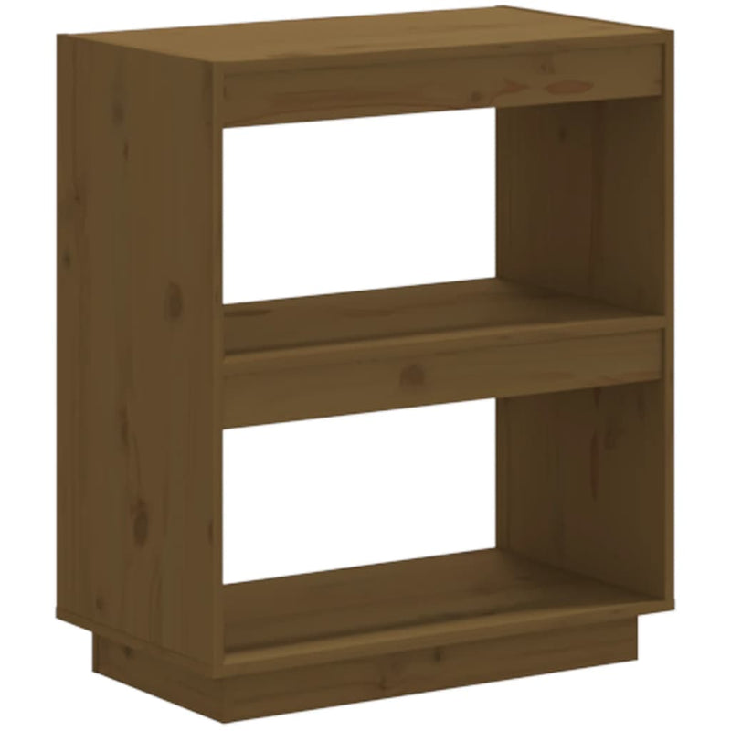 Boekenkast 60x35x71 cm massief grenenhout honingbruin MeubelReus